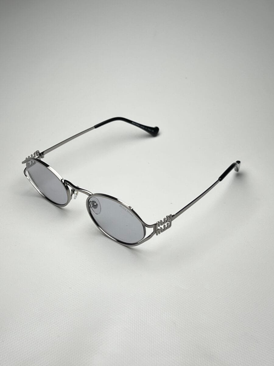 Miu-Miu Ovalada Gris Transparente
