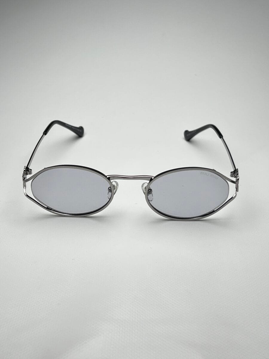 Miu-Miu Ovalada Gris Transparente - Image 5