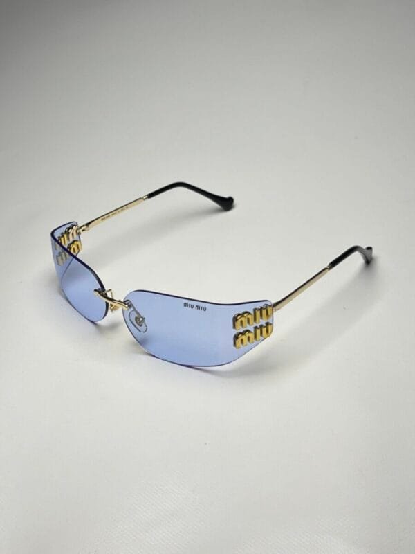 Miu-Miu Visor Cristal Azul