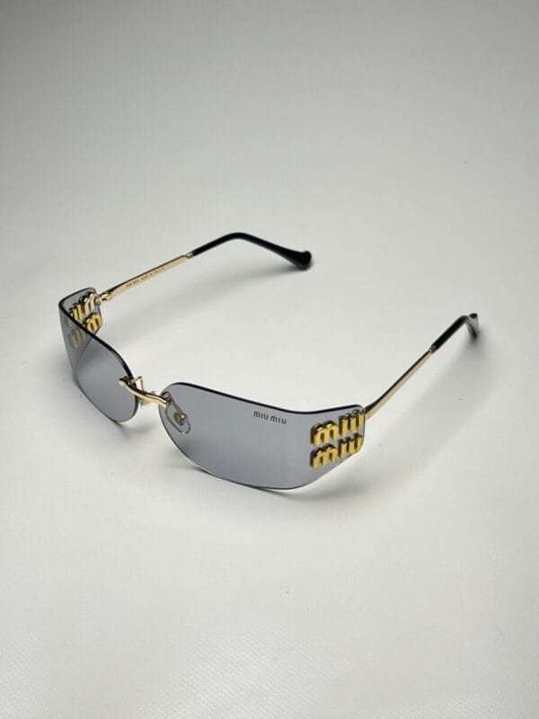 Miu-Miu Visor Cristal Gris