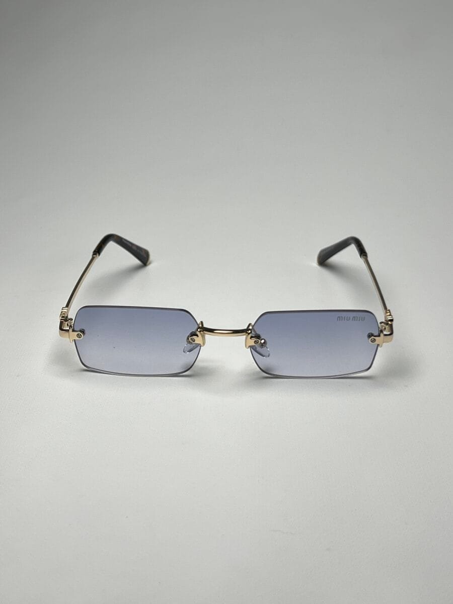 Miu-Miu Rectangular Azul Claro - Image 3