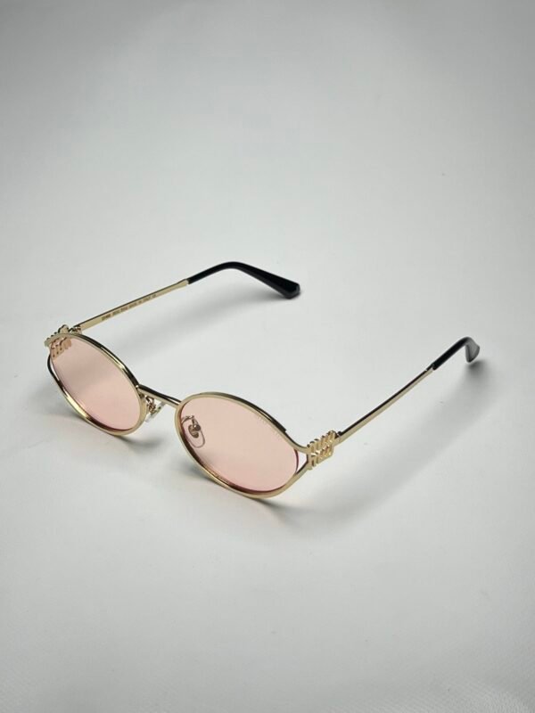 MIUMIU OVALADA ROSA DORADA