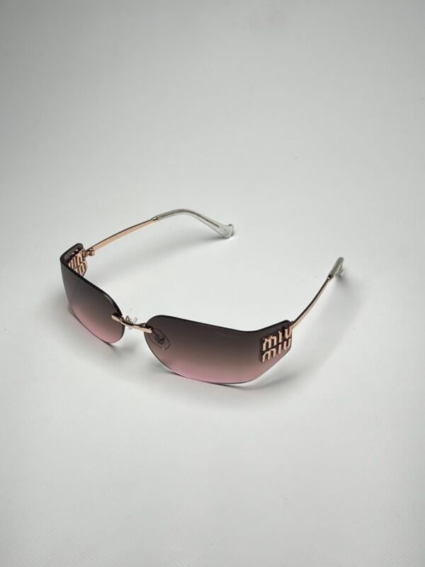 MIUMIU VISOR CAFÉ ROSA DOBLE TONO